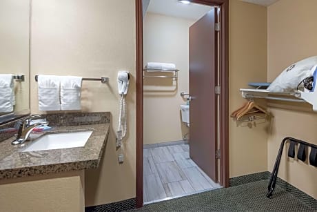 2 Queen Beds, Hearing/Mobility Accessible, Roll in Shower