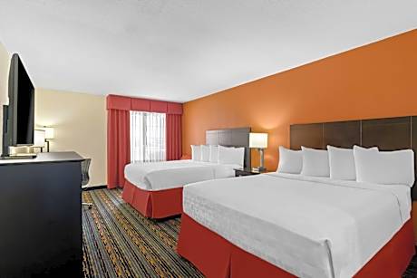 2 Queen Beds, Non-Smoking, High Speed Internet Access, Microwave And Refrigerator, Work Desk, Full B