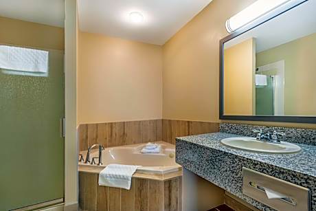 Suite-1 King 1 Queen, Non-Smoking, Two Bedrooms, Whirlpool, Fireplace, Sofabed, Microwave And Refrig