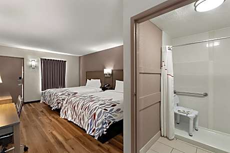 Deluxe Room with Two Queen Beds Disability Access Walk-In Shower First Floor Non-Smoking