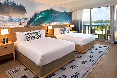 Club Room 2 Queen Beds Lounge Access Ocean Front