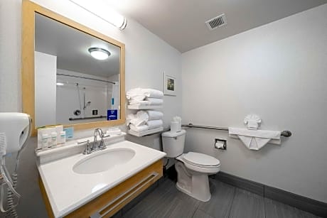 2 Queens Mobility/hearing Access 3 X3 Shwr Ns Vis Firealrm/door/phn Alrt/hdtv Microwv/fridge/free Wi