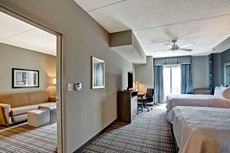 2 Queen Hearing Accessible Suite Non-Smoking