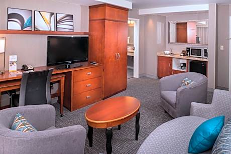 1 Bedroom Executive Suite, 1 King, Sofa beds: 2 (Mobility &amp; Hearing Accessible w/ Tub)