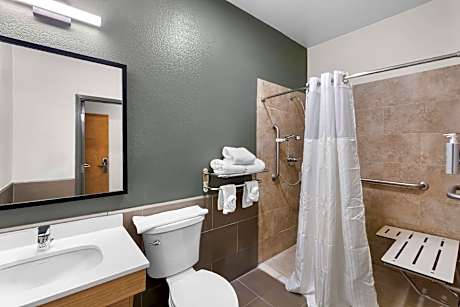 1 King Mobility/Hearing Accessible Ri Shower