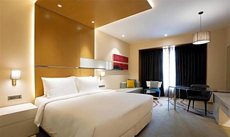 Deluxe Double or Twin Room (Shuttle service to Golden Temple on scheduled Hrs, 10% Discount on F & Soft Beverages, Happy Hours 1+1 on IMFL Drinks (16:00-18:00 Hrs) at Proof Patio Bar)