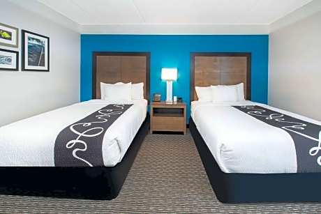 Double Room with Two Double Beds and Roll-In Shower - Mobility/Hearing Accessible - Non-Smoking