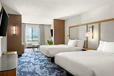 Suite with Two Queen Beds with Sofa Bed and City View