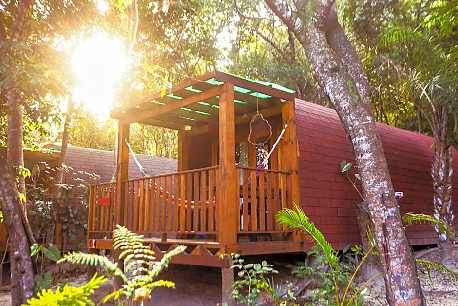 Alquimia Zen IGLUs de eucalipto na Reserva Aruá