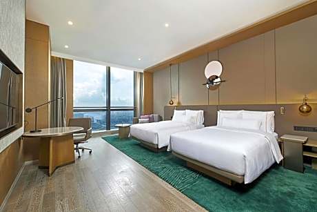 Club, Club lounge access, Guest room, 2 Double, City view