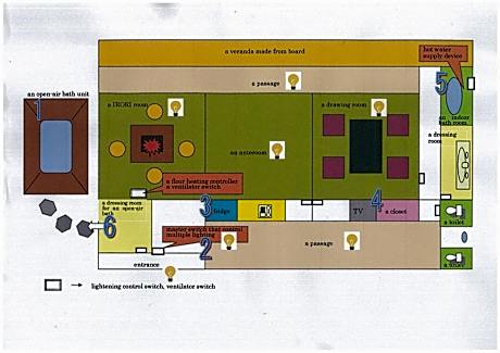 Japanese-Style Family Room with Open-Air Bath