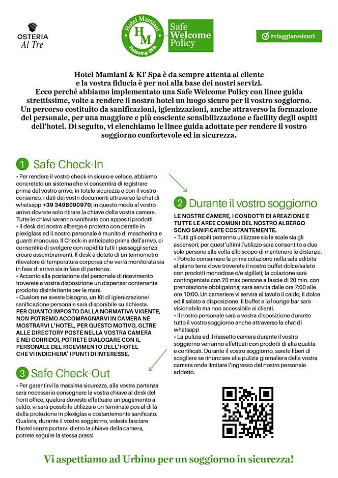 Hotel Mamiani & Kì-Spa Urbino