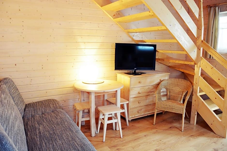 Błękitne domki przy morzu