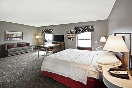 1 King Mobility Access Ri Shwr W/sofabed Ns Microwv/fridge/wet Bar/hdtv/free Wi-fi Hot Breakfast Inc