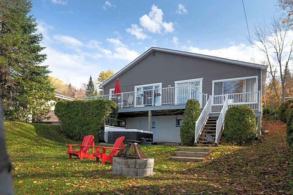 FRONT LAKE hot tub with sunset ski and slide 8p