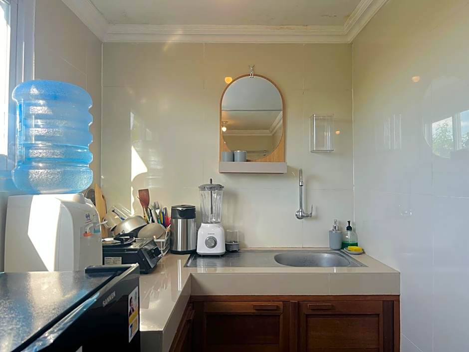 Murna Villa 3, A modern Balinese wooden house 360 GWK view