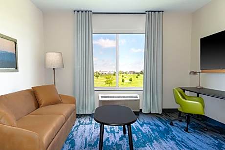 Extended Queen Suite with Two Queen and Sofa Bed