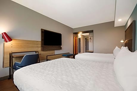 Queen Room with Two Queen Beds and Walk-In Shower