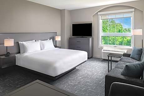 King Studio with Sofa Bed - Mobility and Hearing Accessible with Roll-in Shower
