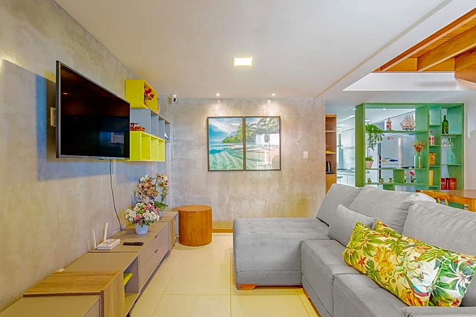 IT84 Maravilhoso Apartamento 4 Suítes, Beira Mar - Itacimirim
