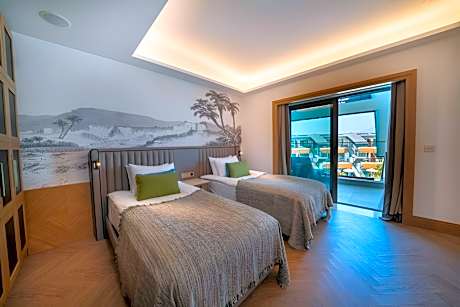 Family Room with Balcony and Pool Access