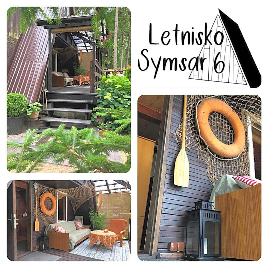 Letnisko SYMSAR 6, Drewniany domek letniskowy z ogrodem