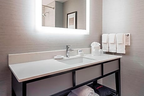 King Studio Suite with Sofa Bed and Roll-in Shower - Mobility Accessible