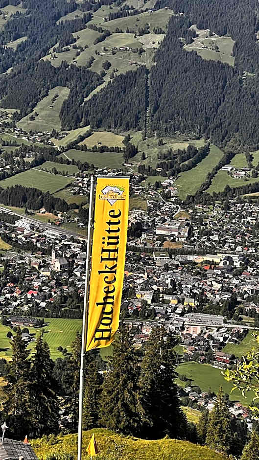 Hocheckhuette On Top of the Kitzbuehel Hahnenkamm Mountain