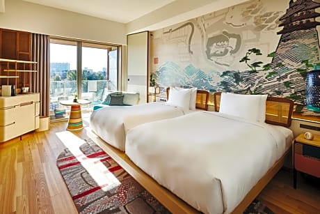 Standard Twin Room with Furnished Balcony