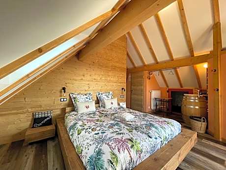 Chambre Malo-Double-King-Vue sur le vignoble-Espace sanitaire
