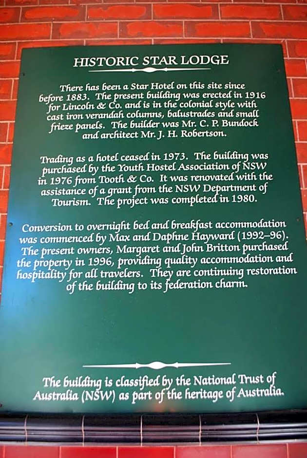 HISTORIC STAR LODGE and STATION MASTERS HOUSE NARRANDERA