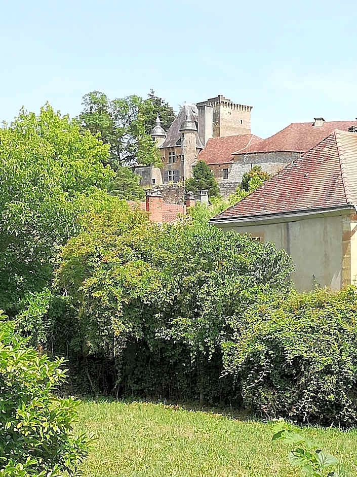 Vue du Château chambres en toute autonomie
