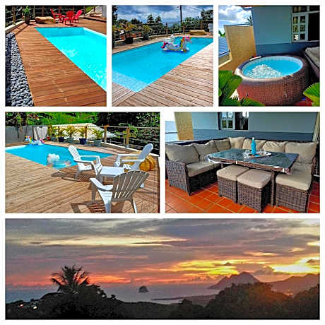 Villa Caraibea très belle vue mer des caraibes