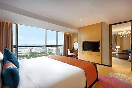 Deluxe 1 King Bed Smoking 2 Room Suite