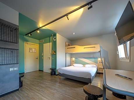 Family Room with One Double Bed and Two Single Beds