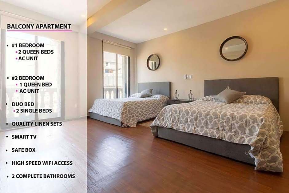 406 Location 2Bdrm 2baths AC Rooftop