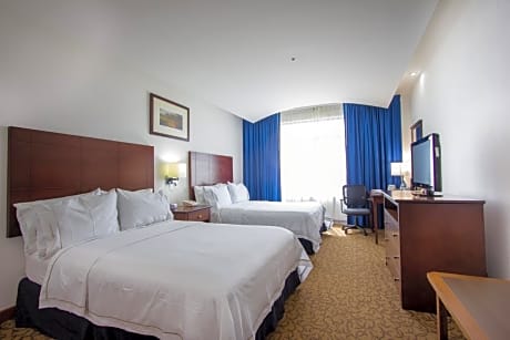 Standard Double Room with Two Double Beds and City View