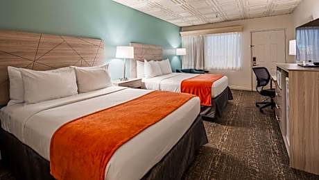 2 Queen Beds, Non-Smoking, High Speed Internet Access, Microwave And Refrigerator, Coffee Maker, Iro