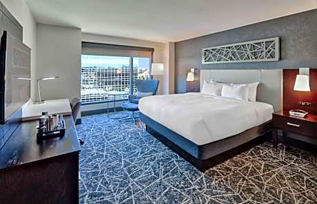 1 King Bed Partial River View