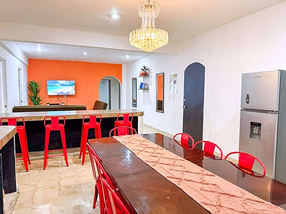 "Spacious Suite with 4 Bedrooms and Amenities"