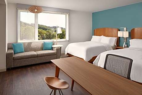 Studio with Two Queen Beds and Sofa Bed