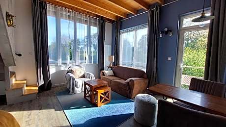 Double-SDB privée avec baignoire-Vue sur Jardin