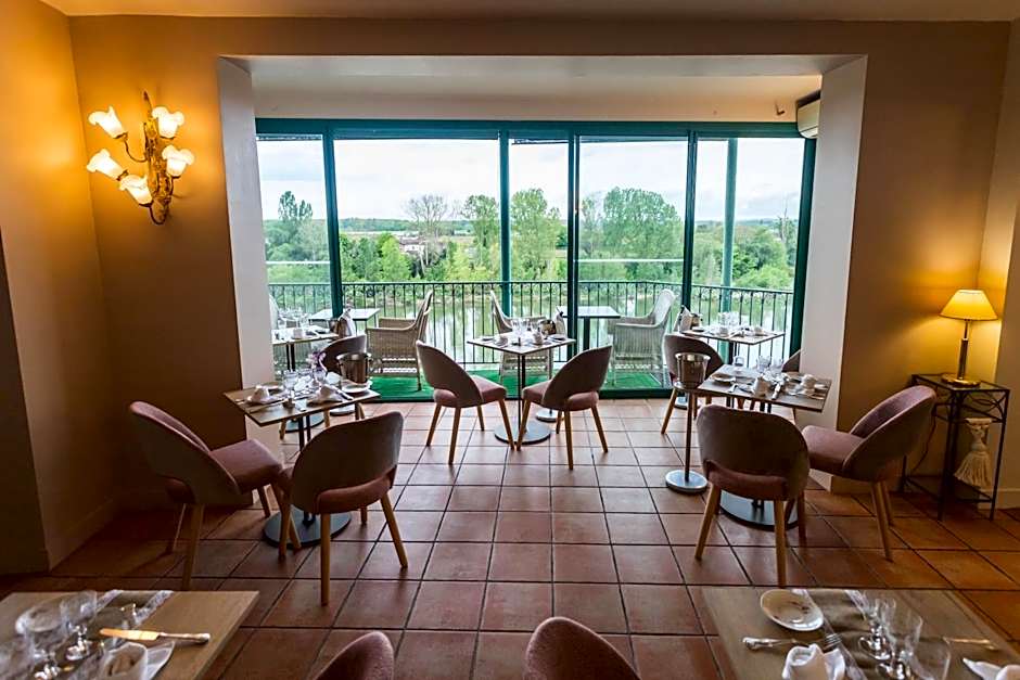 HOTEL restaurant COTE GARONNE le BALCON DES DAMES - Tonneins Fauillet Marmande - vue panoramique bor