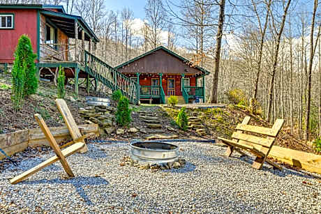 Smoky Mountain Cabin with Camping Area and Fire Pit!