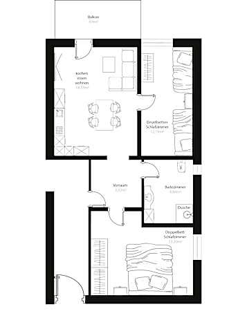 Apartment with Balcony