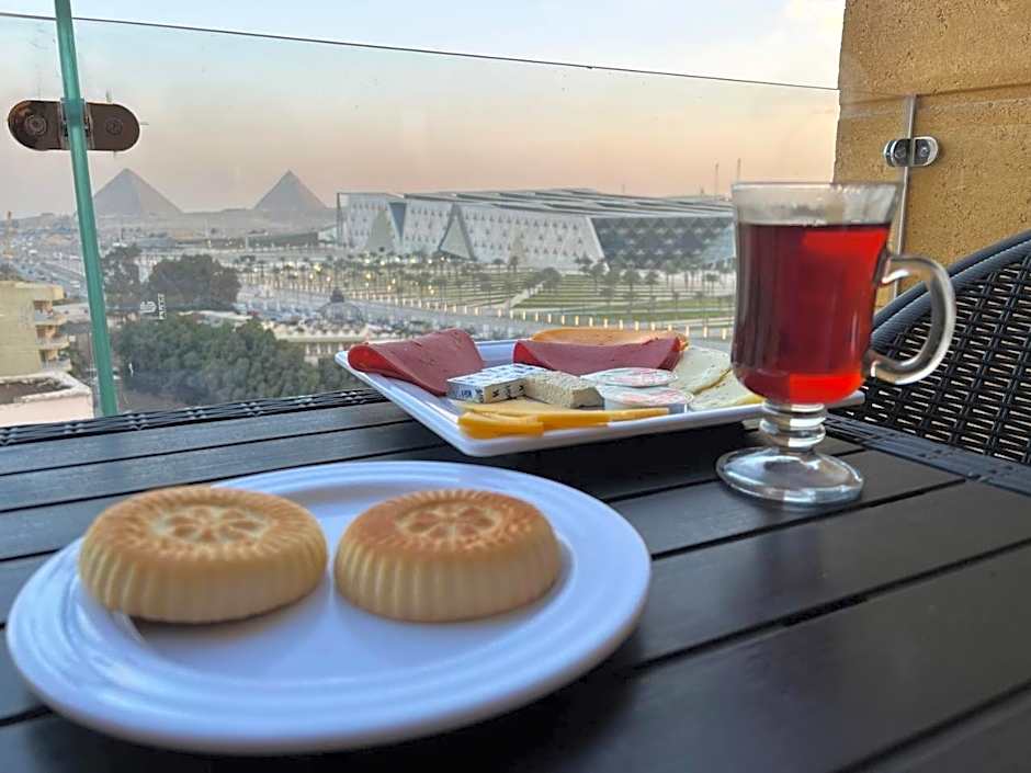 Asia Grand Museum & Pyramids view