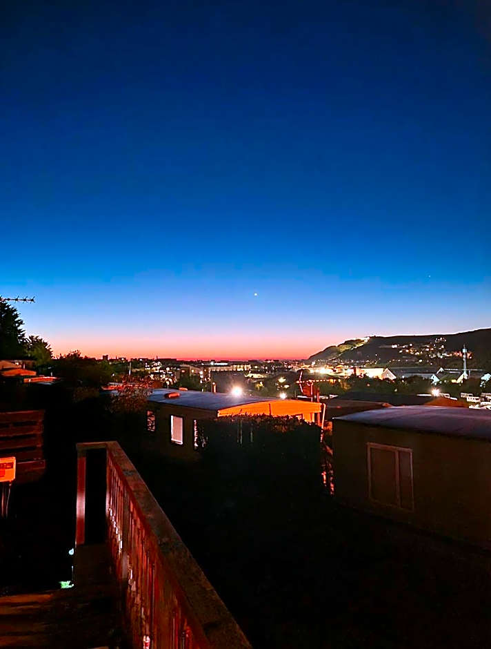 Hilltop Hideaway 2 Bed Caravan with Panoramic Town Scenery in Aberystwyth Holiday Village F8