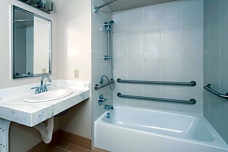 Queen Room with Mobility Accessible Roll-In Shower