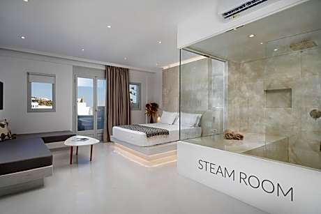 Suite with Sea View, Private Heated Pool & Steam Room