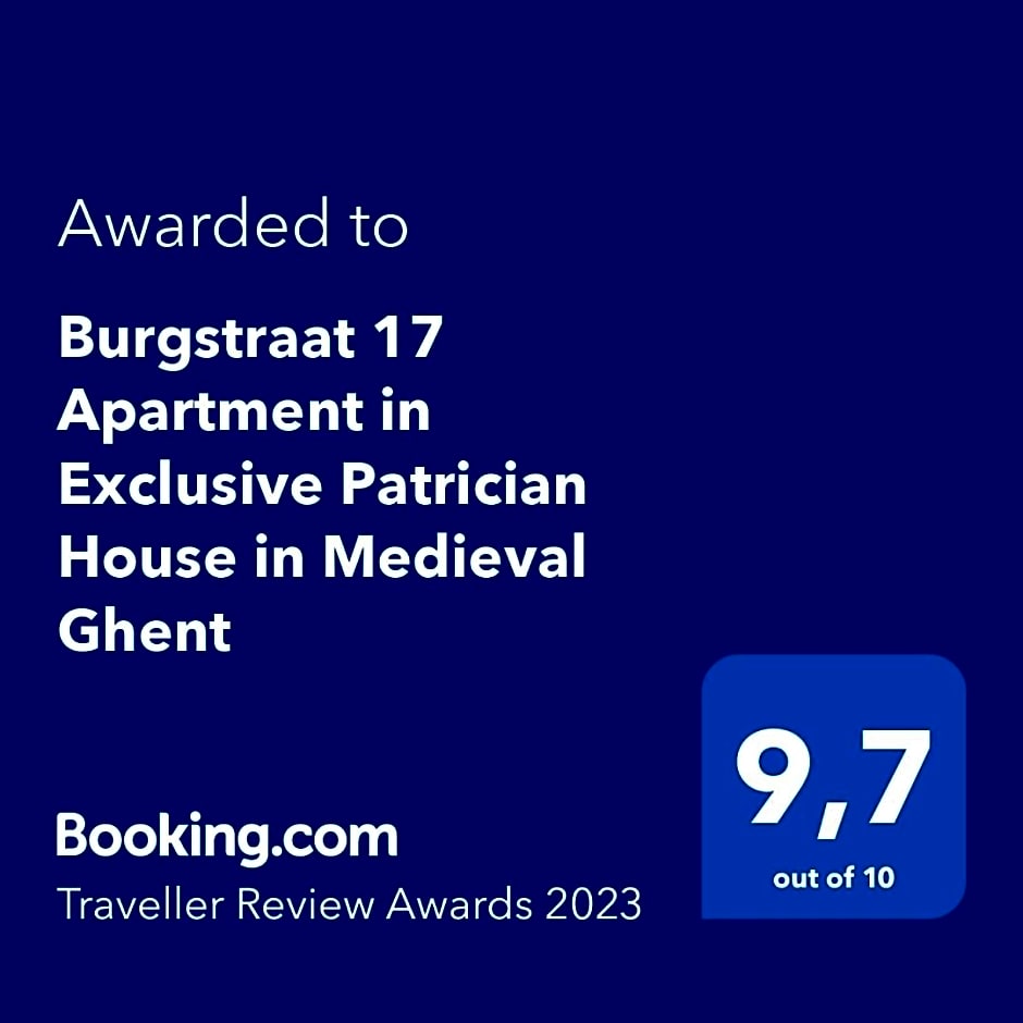 Burgstraat 17 Apartment in Exclusive Patrician House in Medieval Ghent